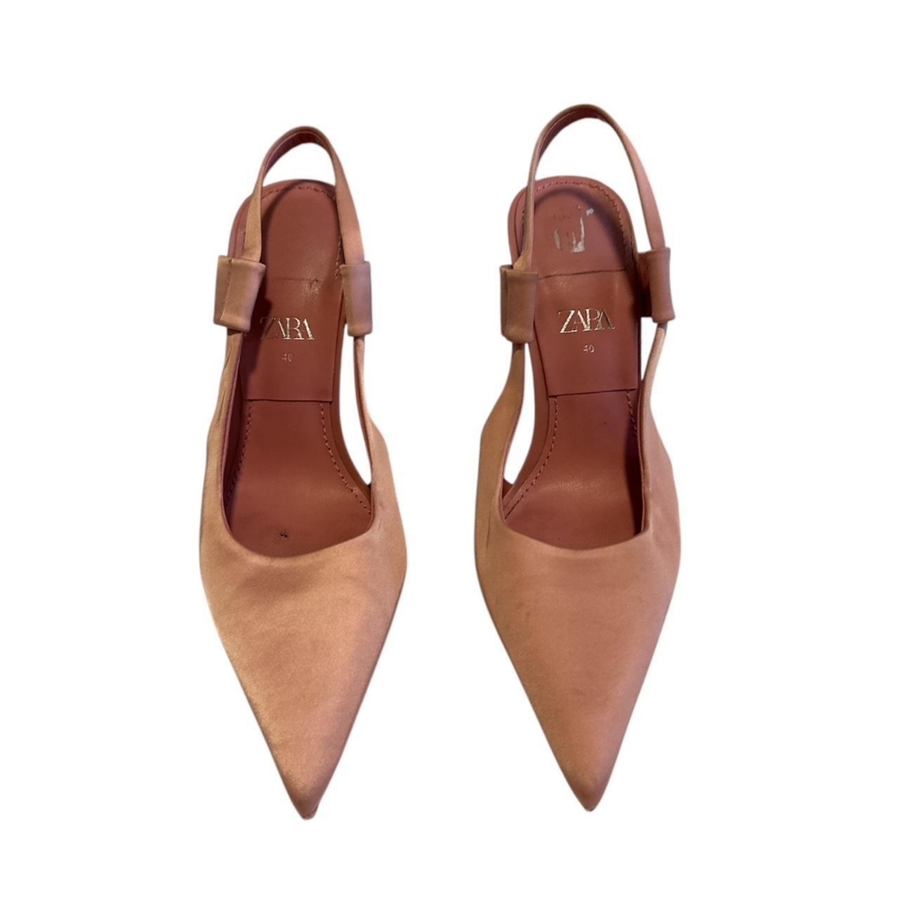 Zara Women's Elegant Tan Heels
